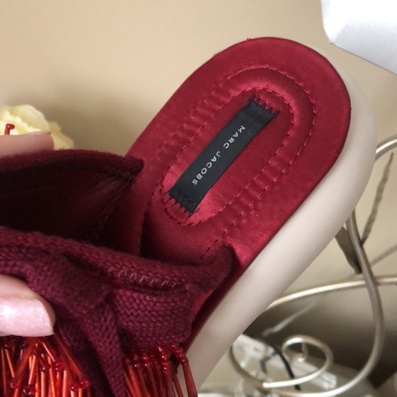 Rare MARC JACOBS Emerson Pompom Sport Sandals Slides - Picture 5 of 8